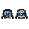 Men's Vintage Skeleton Graphic Oversized Long Sleeve T-Shirt – Retro Streetwear Cotton Tee