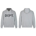 Gallery Dept. Grey Hoodie – Classic “DEPT.” Black Print