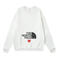 The North Face x COMME des GARÇONS PLAY Heart Logo Crewneck Sweatshirt – White
