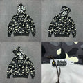 A BATHING APE ABC Camo Shark Full Zip Hoodie Black